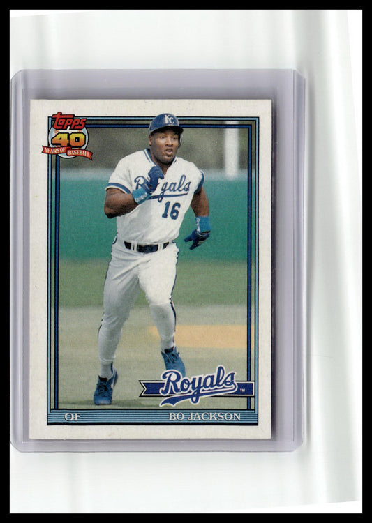 Baseball trading card of a player in a Royals uniform on a white background