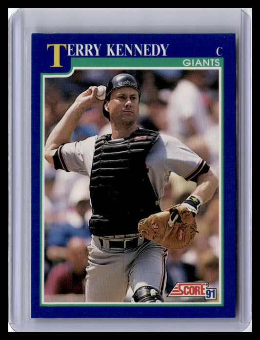 1991 Score Terry Kennedy Blue Border #548