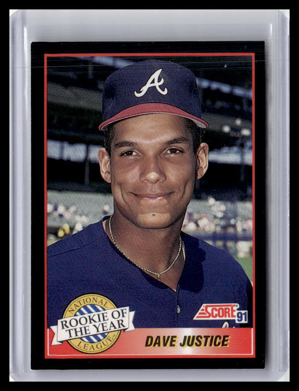 1991 Score Dave Justice ROTY #880