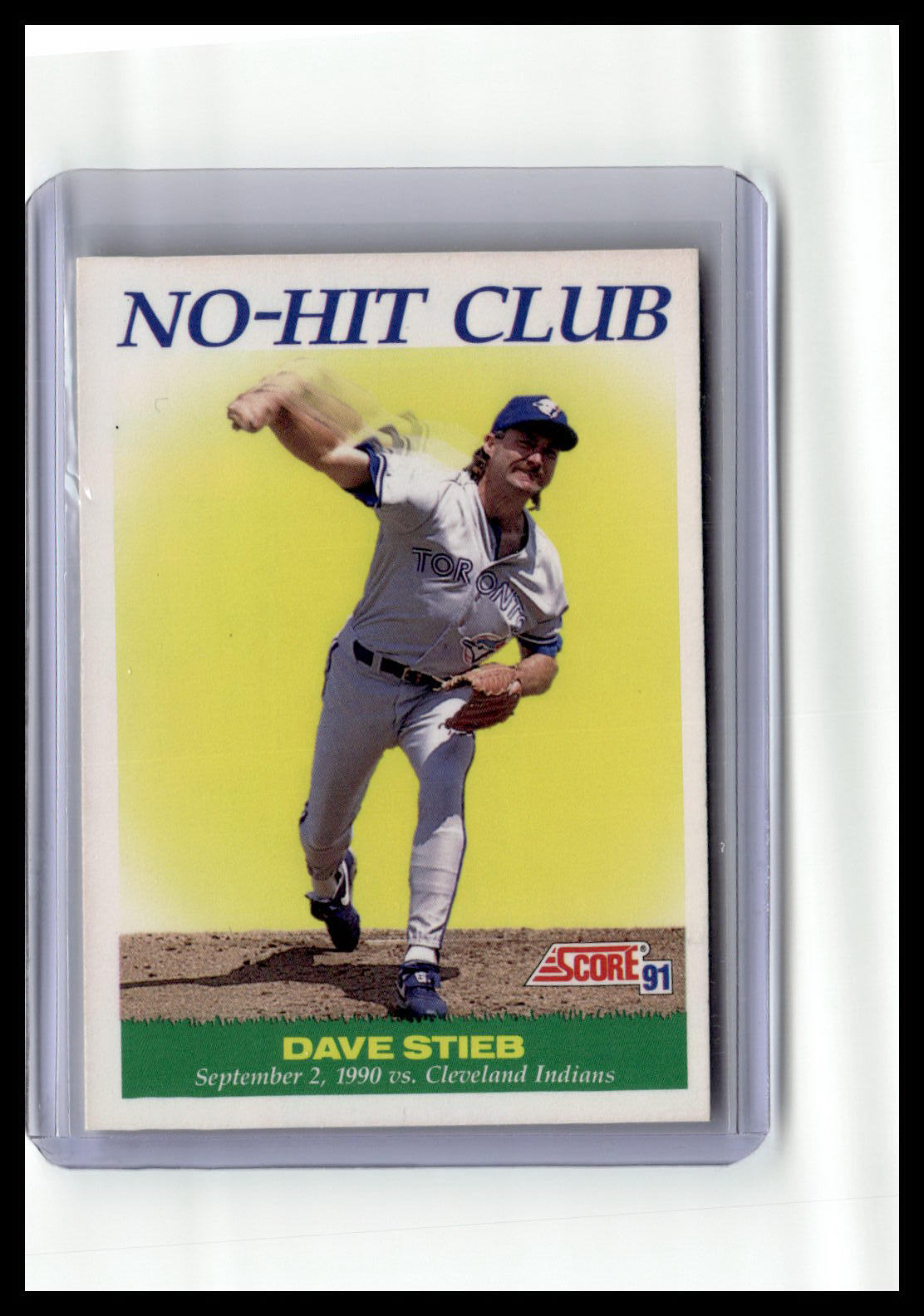 1991 Score Dave Stieb No-Hit Club #707