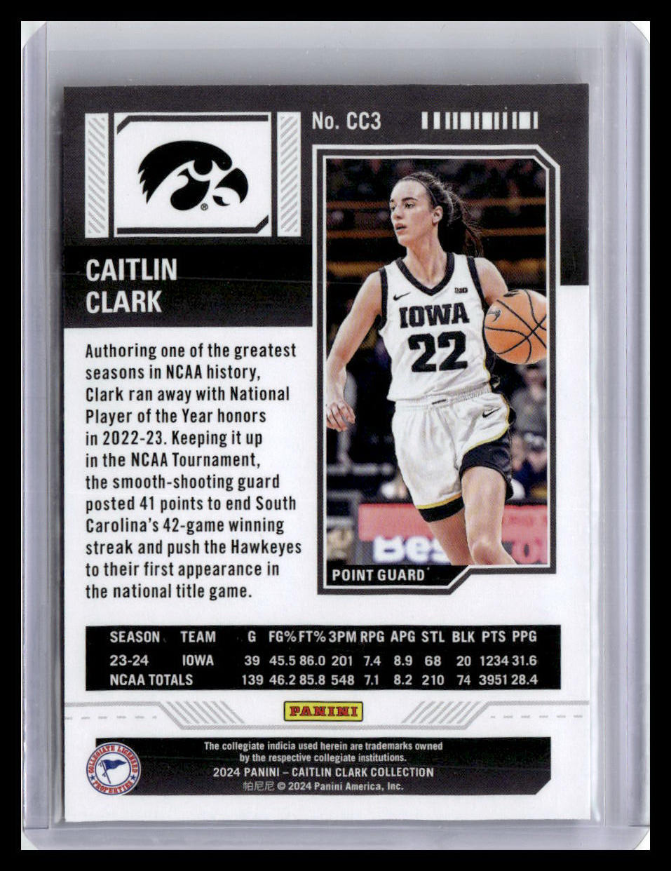 2024 Panini Contenders Caitlin Clark Collection - Caitlin Clark Season Ticket Target Red Foil #CC3