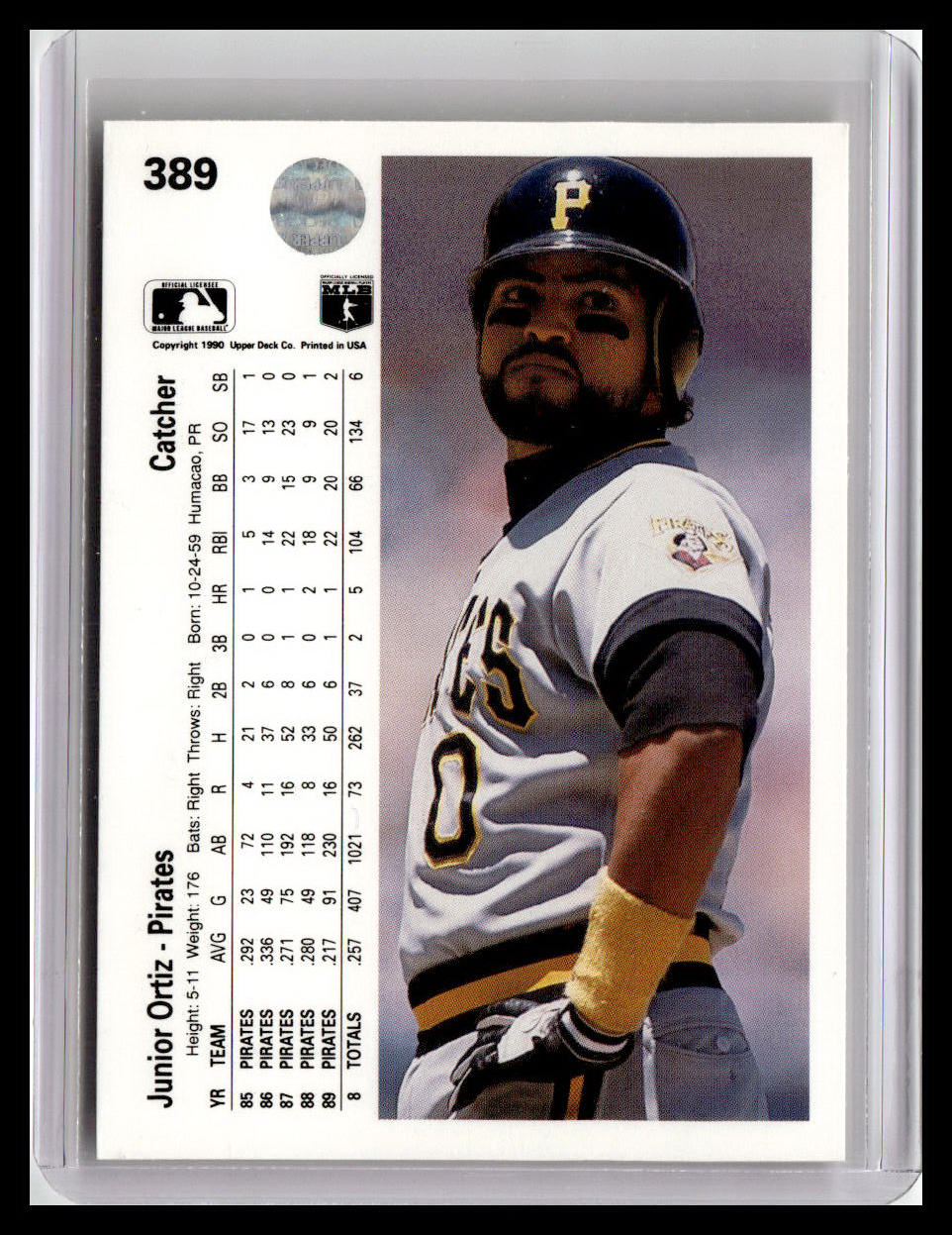 1990 Upper Deck Junior Ortiz #389
