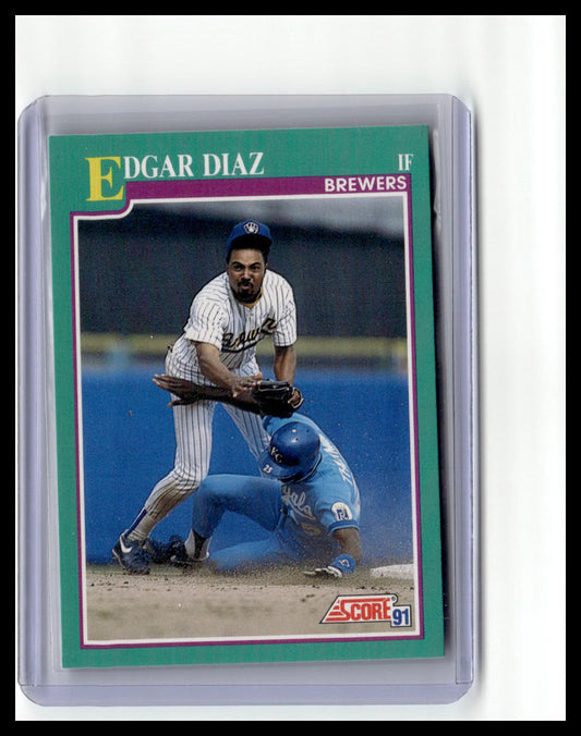 1991 Score Edgar Diaz Teal Border #576