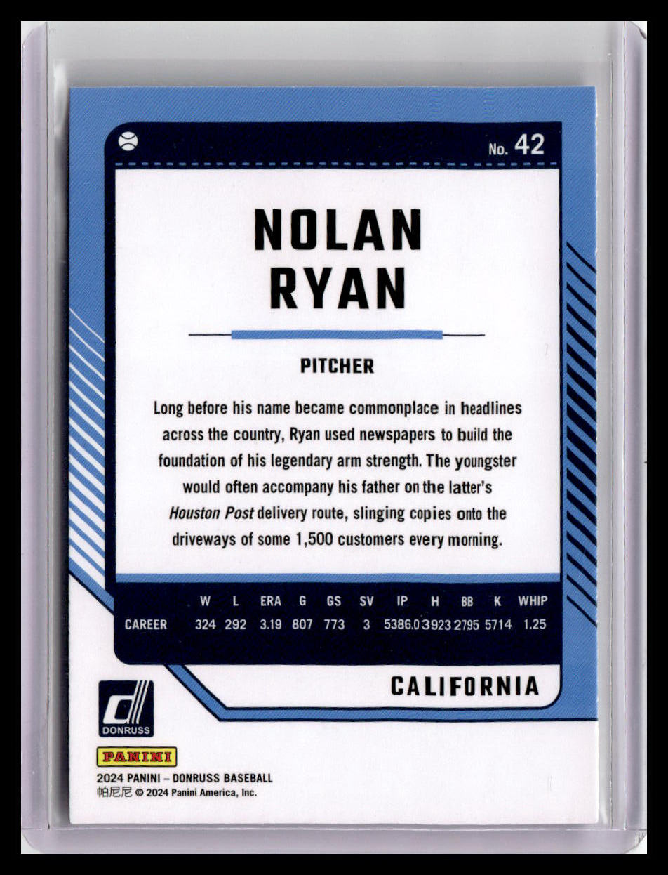 2024 Donruss Nolan Ryan #42