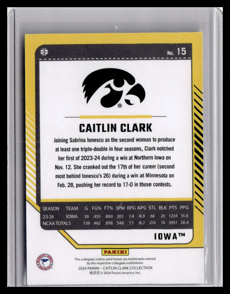2024 Donruss Caitlin Clark Collection Caitlin Clark #15