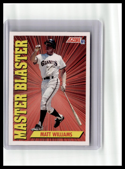 1991 Score Matt Williams Master Blaster #689