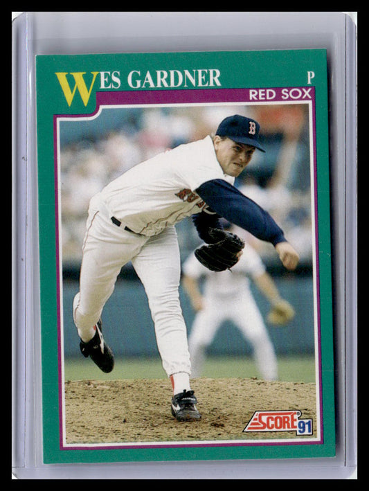 1991 Score Wes Gardner Teal Border #592