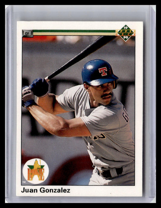1990 Upper Deck Juan Gonzalez RC #72