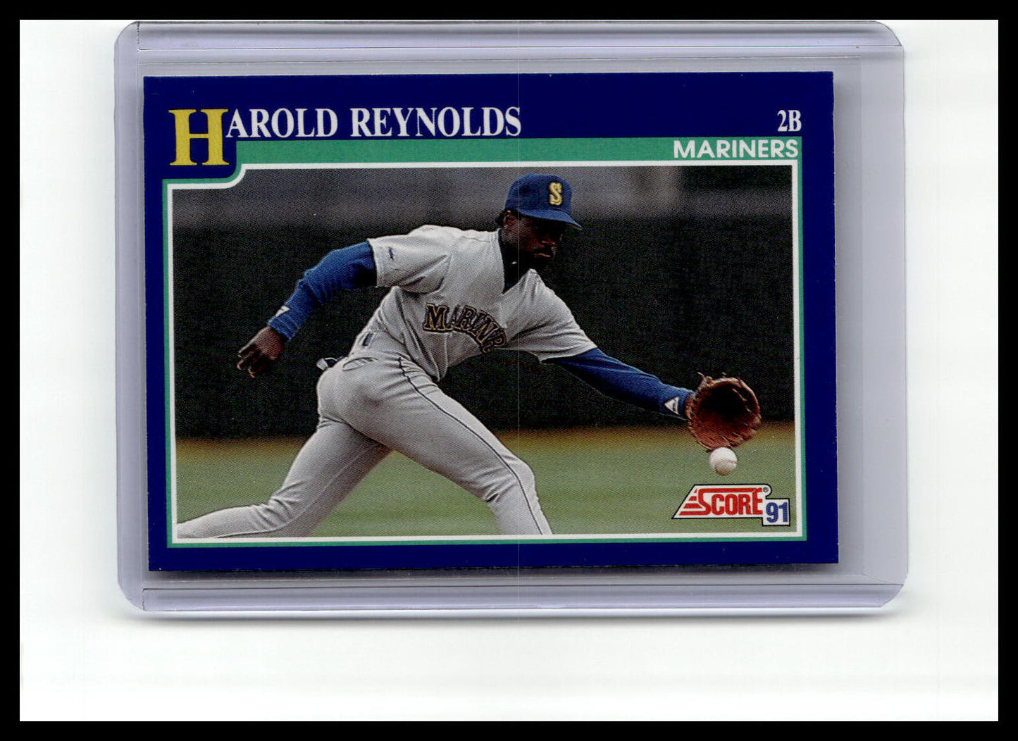 1991 Score Harold Reynolds Blue Border #48