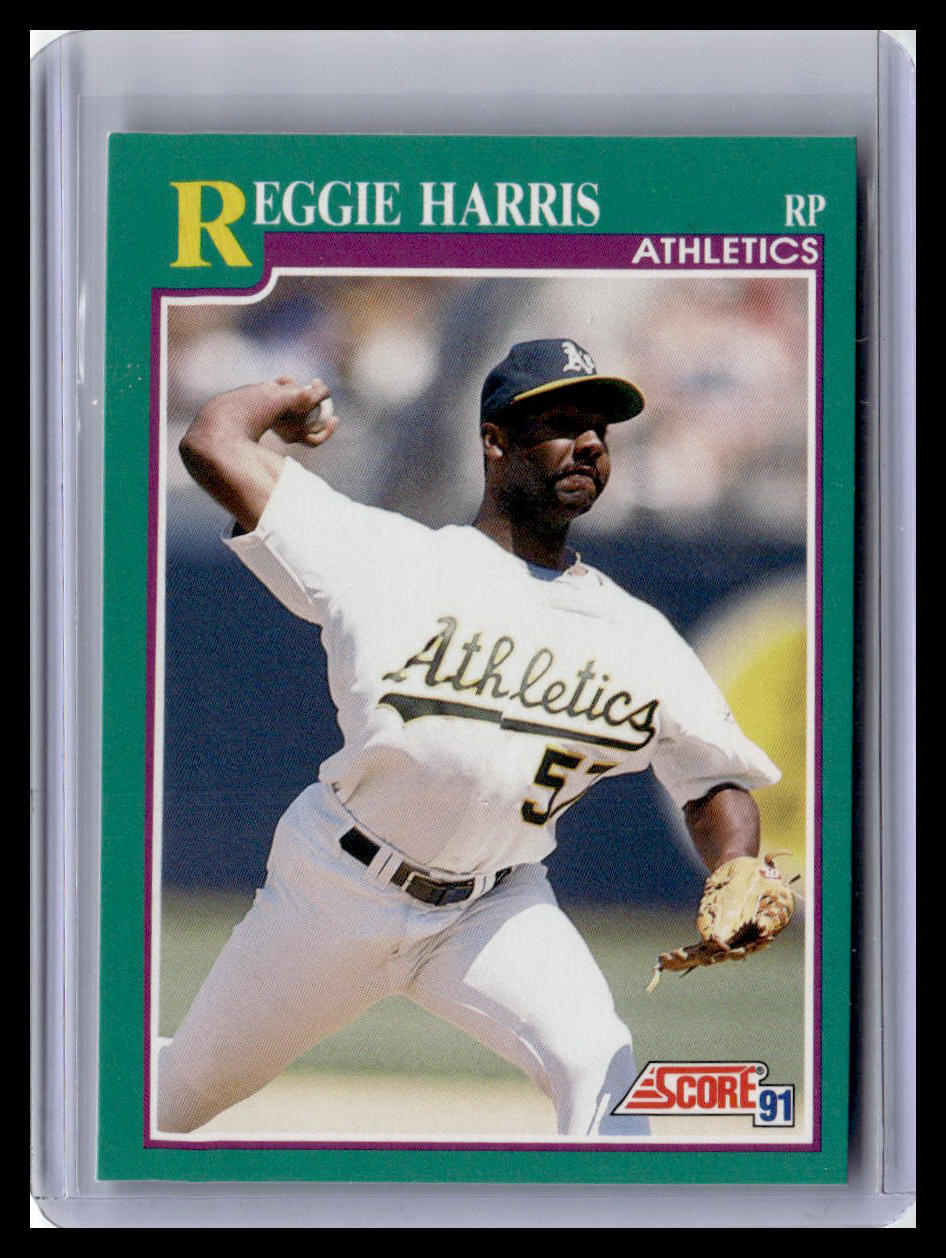 1991 Score Reggie Harris Teal Border #643