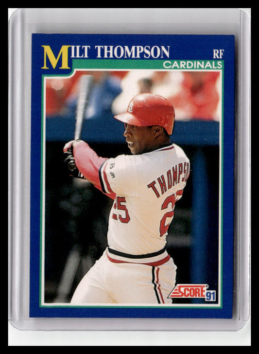 1991 Score Milt Thompson Blue Border #54