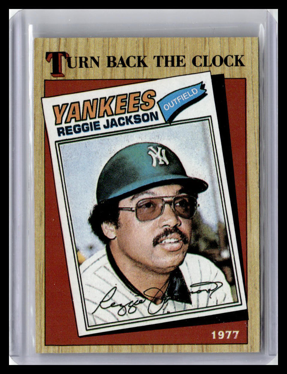 1987 Topps Reggie Jackson Turn Back The Clock #312
