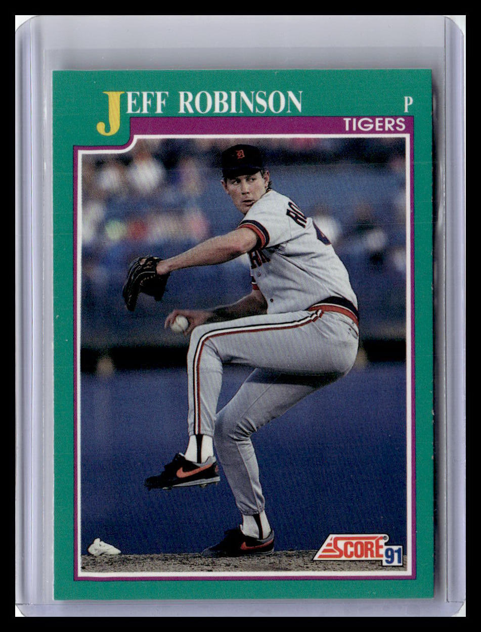 1991 Score Jeff Robinson Teal Border #129