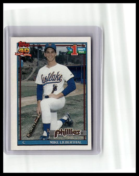 1991 Topps Mike Lieberthal #1 Draft Pick #471