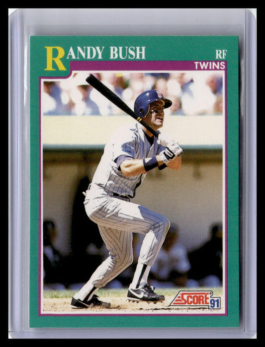 1991 Score Randy Bush Teal Border #574