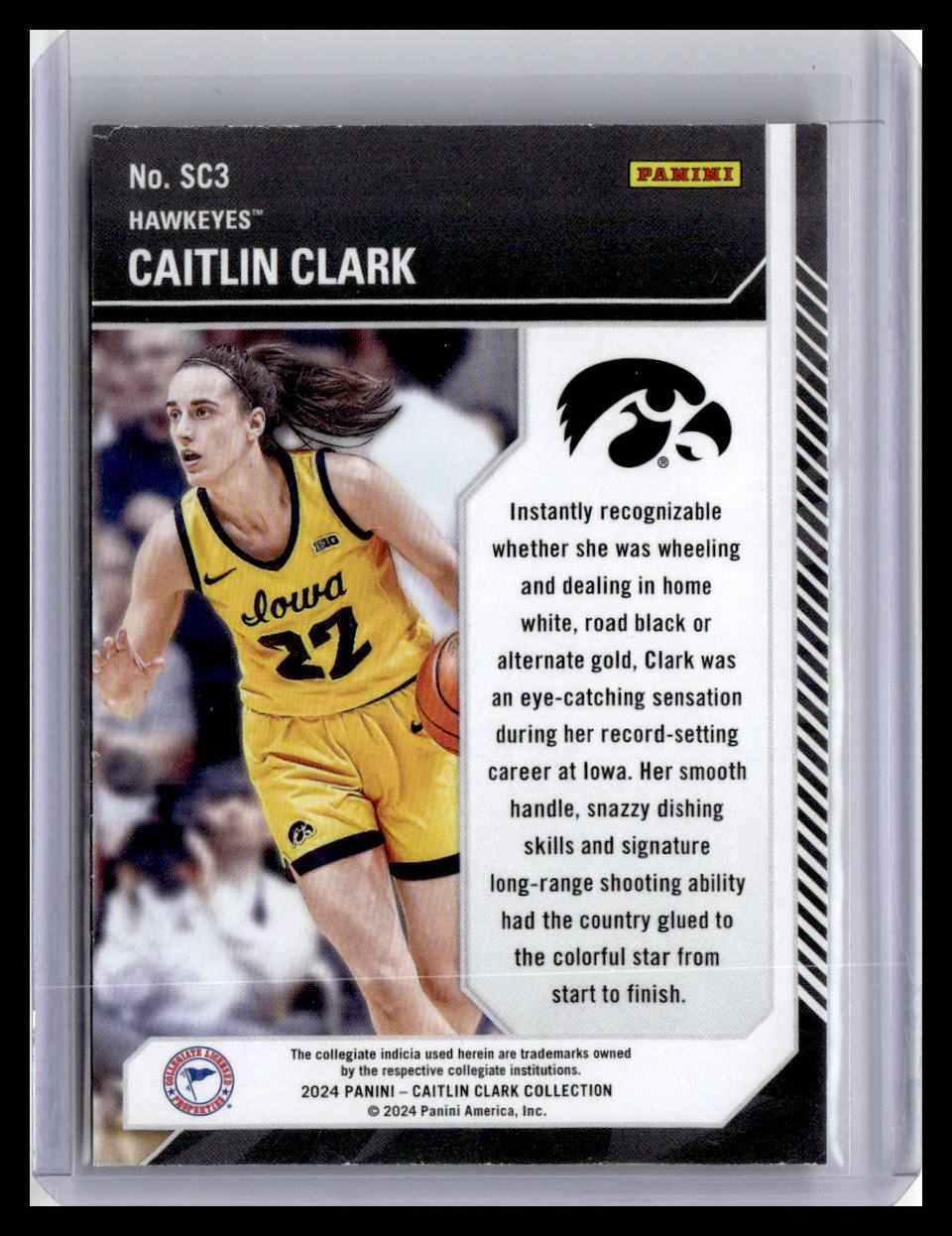 2024 Panini Contenders Caitlin Clark Collection - Caitlin Clark School Colors #SC3
