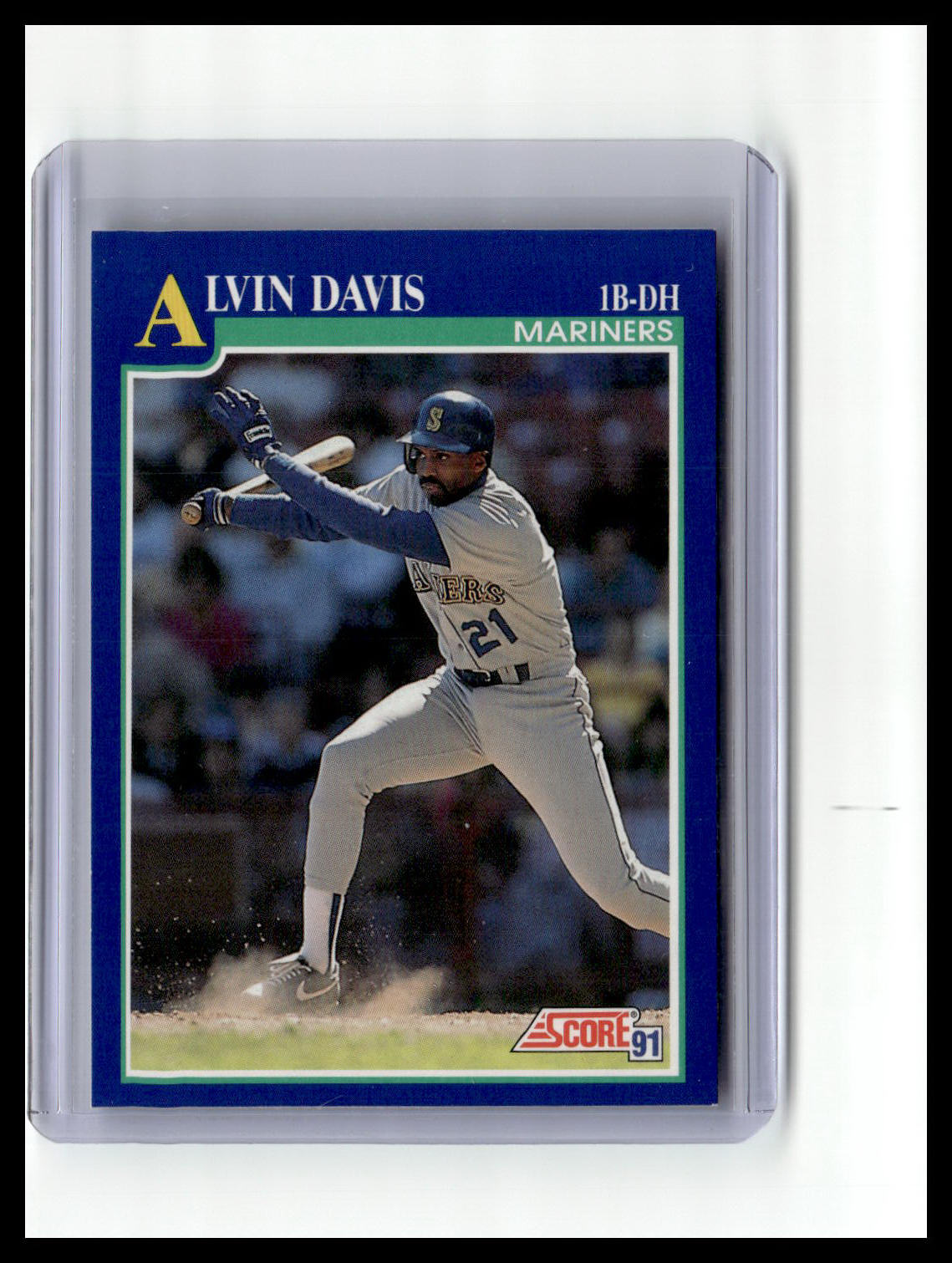 1991 Score Alvin Davis Blue Border #482