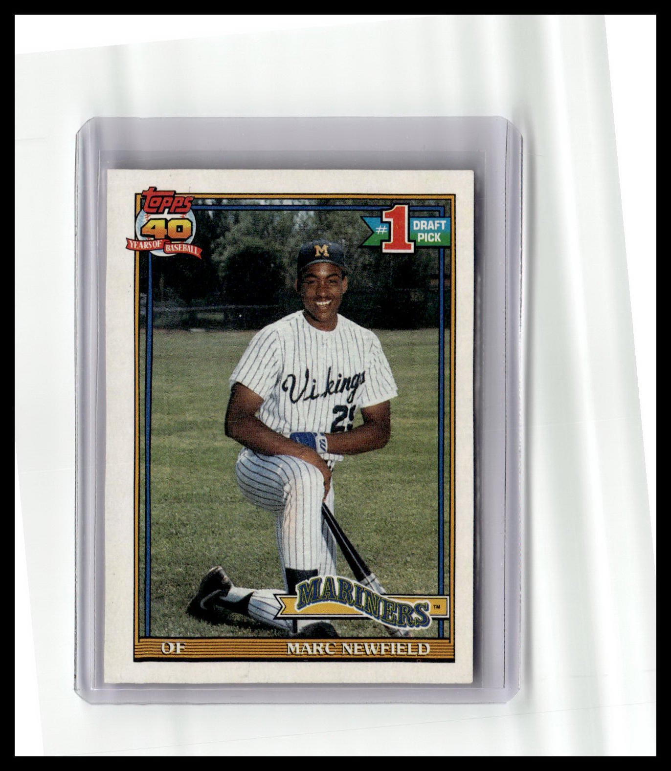 1991 Topps Marc Newfield #1 Draft Pick #529