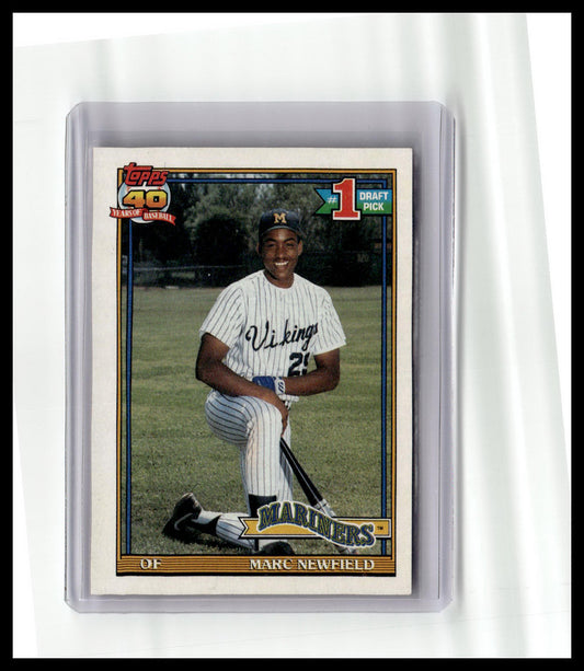1991 Topps Marc Newfield #1 Draft Pick #529