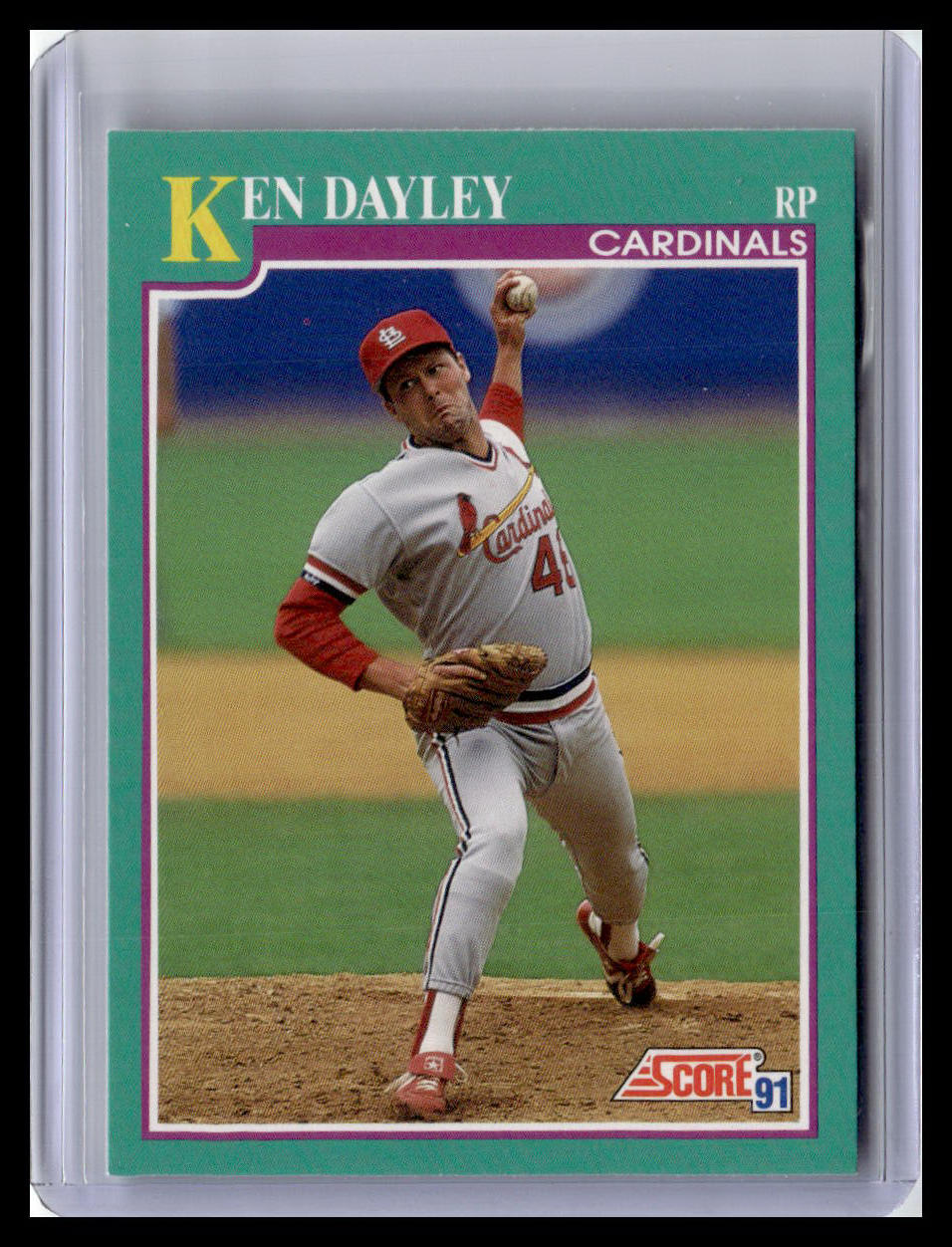 1991 Score Ken Dayley Teal Border #607