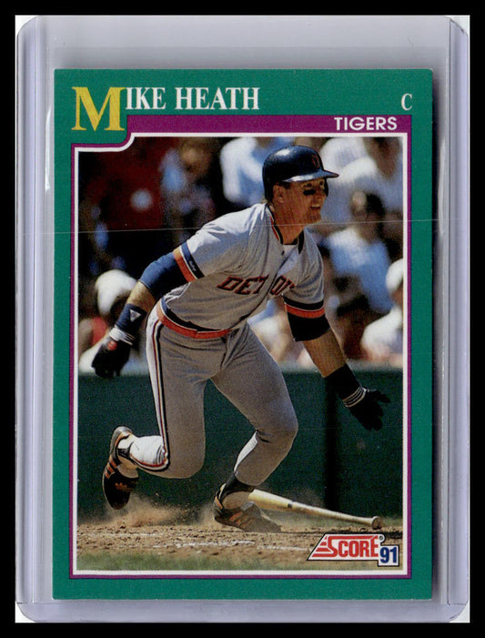 1991 Score Mike Heath Teal Border #112