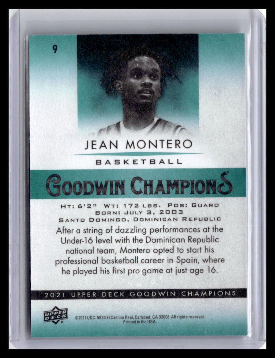 2021 Goodwin Champions Jean Montero #9