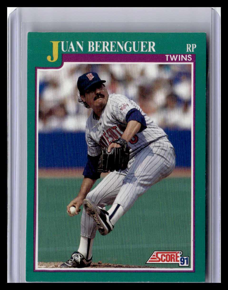 1991 Score Juan Berenguer Teal Border #111