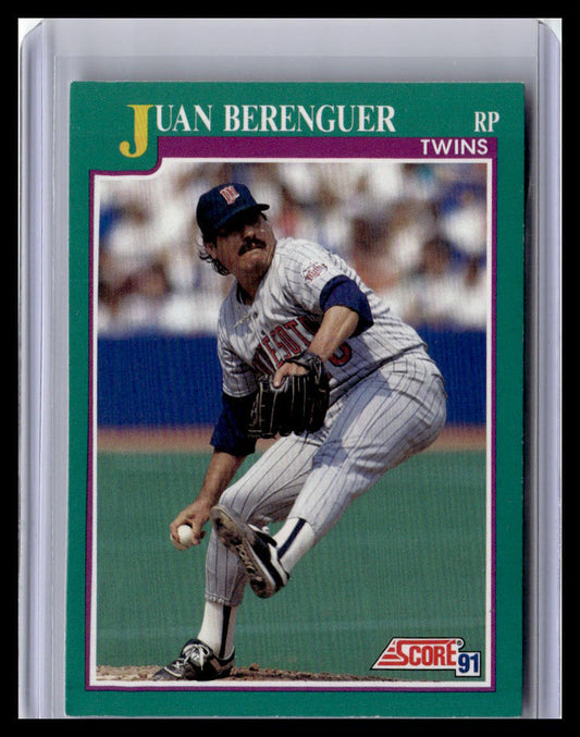 1991 Score Juan Berenguer Teal Border #111