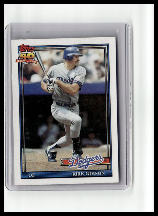 1991 Topps Kirk Gibson #490