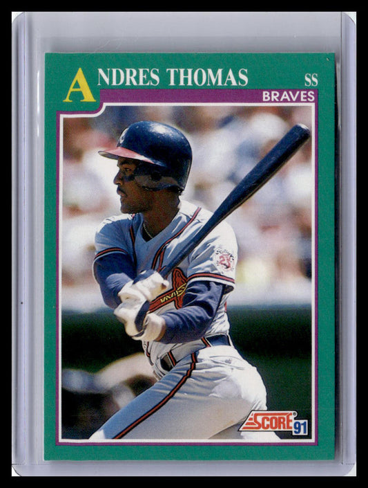 1991 Score Andres ThomasTeal Border #613