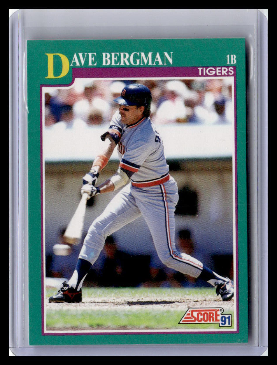 1991 Score Dave Bergman Teal Border #562