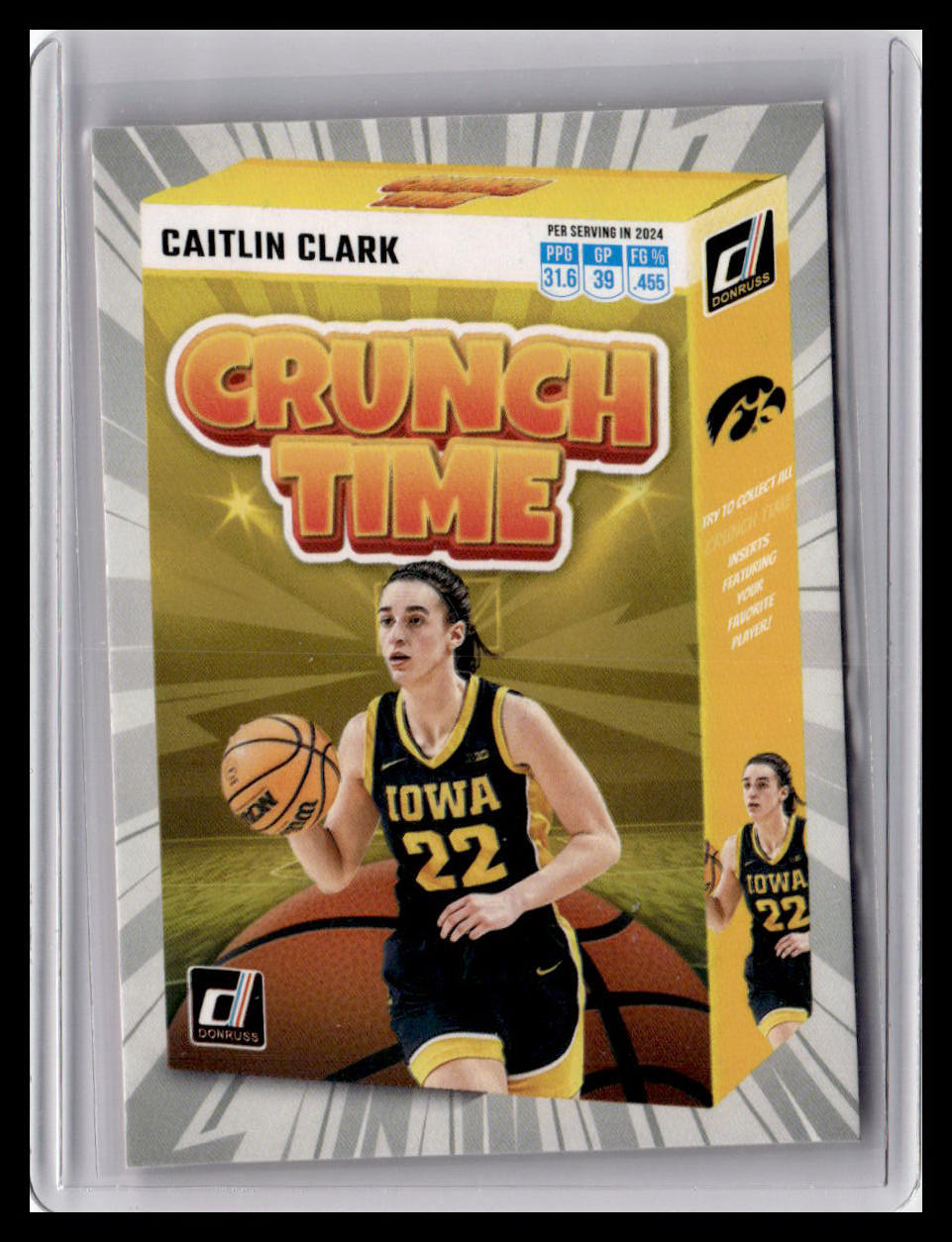 2024 Donruss Caitlin Clark Collection - Caitlin Clark Crunch Time #SS-CT1
