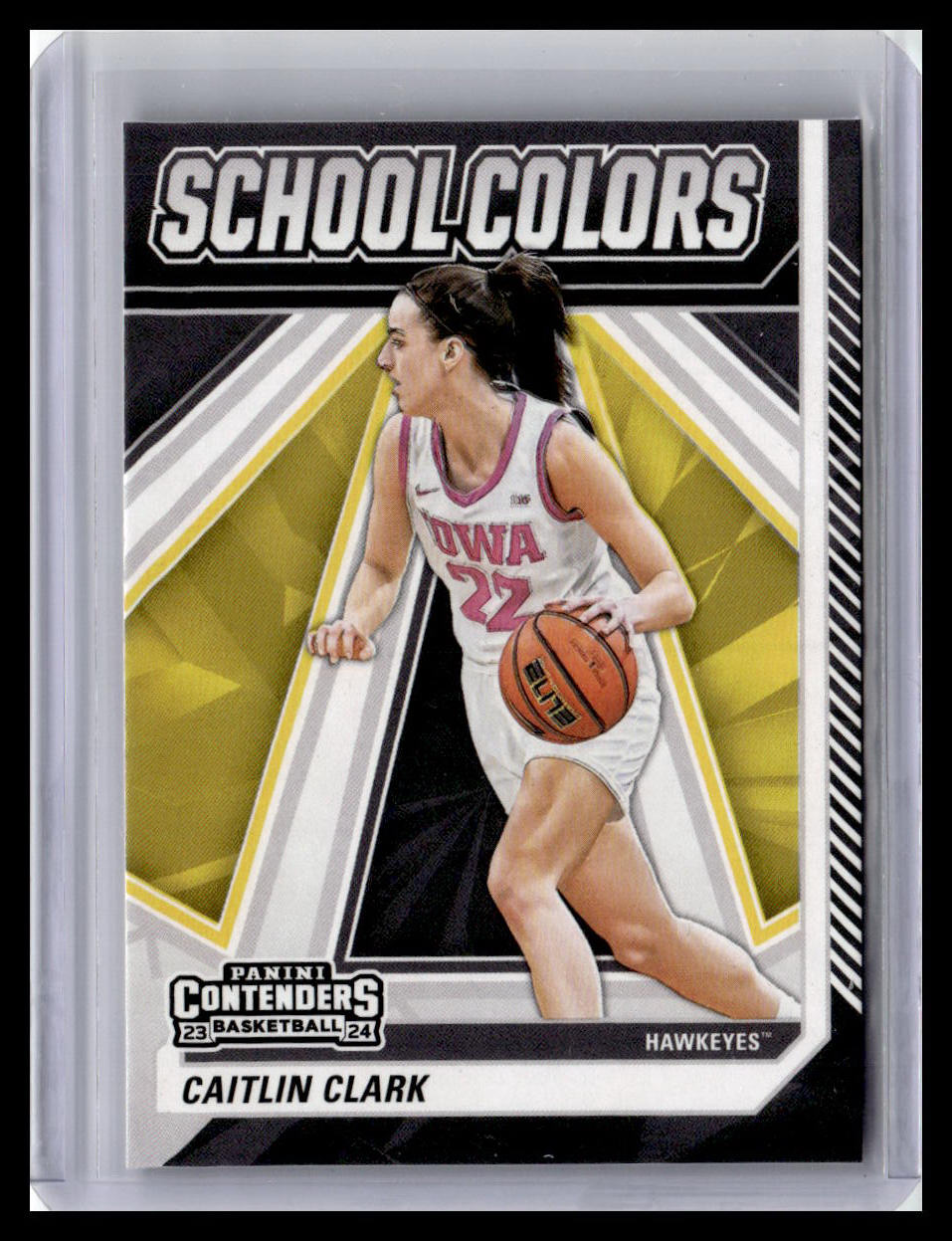 2024 Panini Caitlin Clark Collection - Caitlin Clark Crunch School Colors #SC4