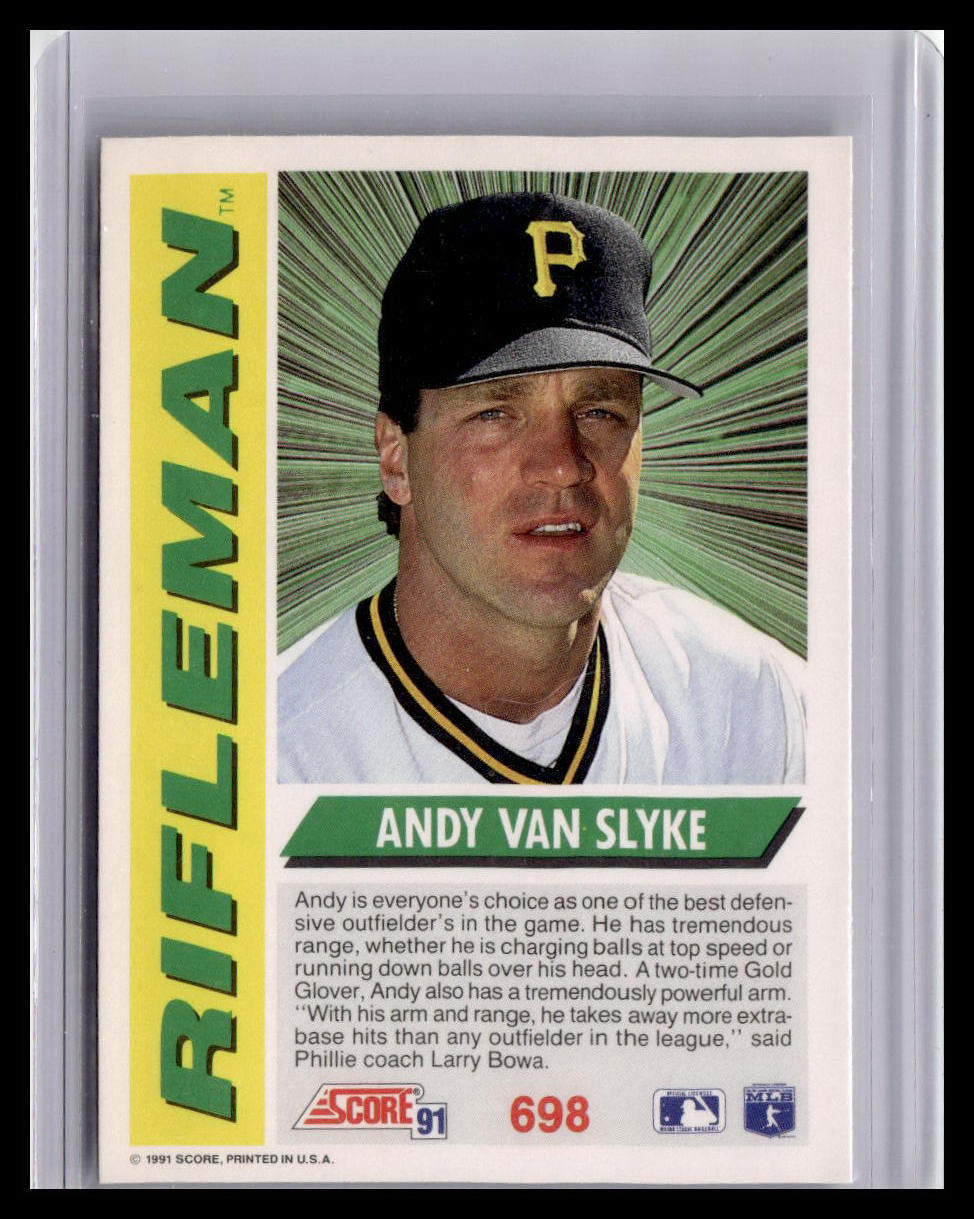 1991 Score Andy Van Slyke Rifleman #698