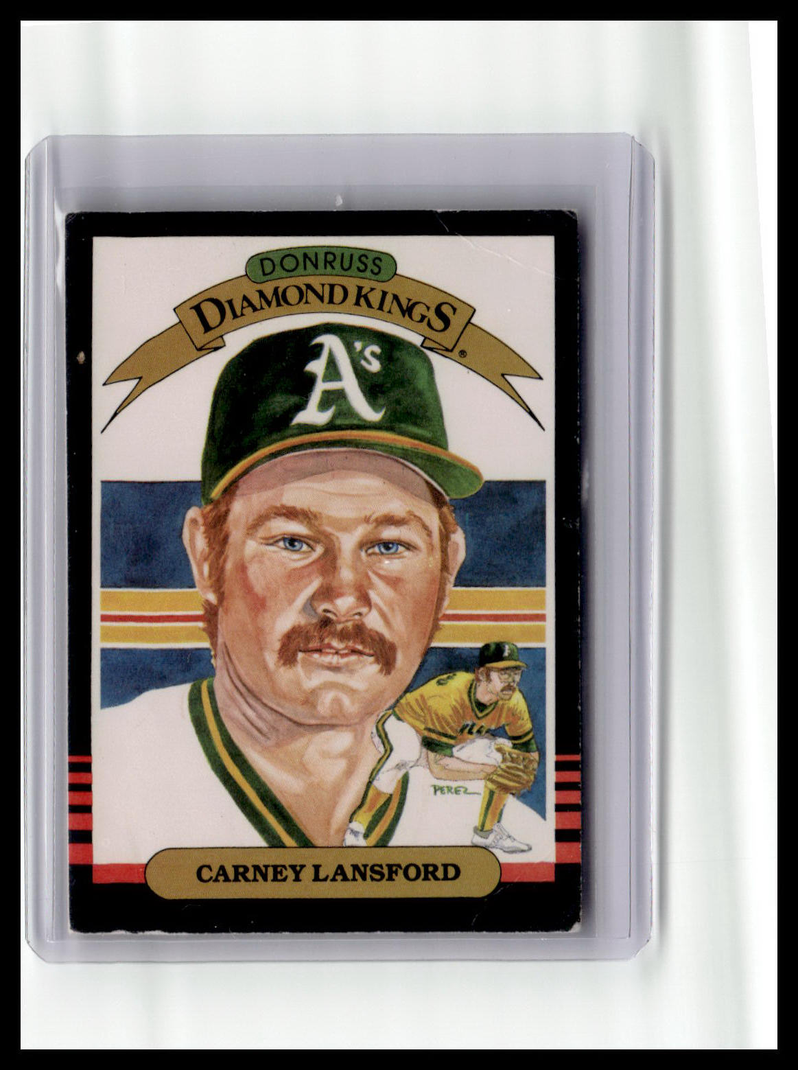 1985 Donruss Carney Lansford Diamond Kings #8