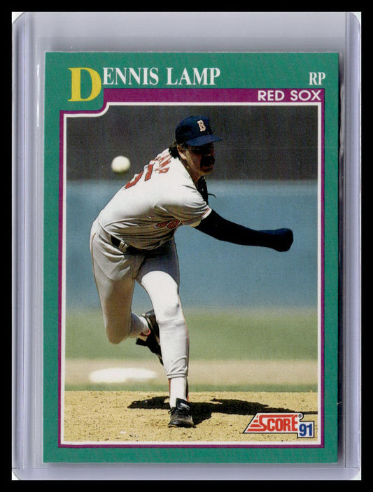 1991 Score Dennis Lamp Teal Border #612