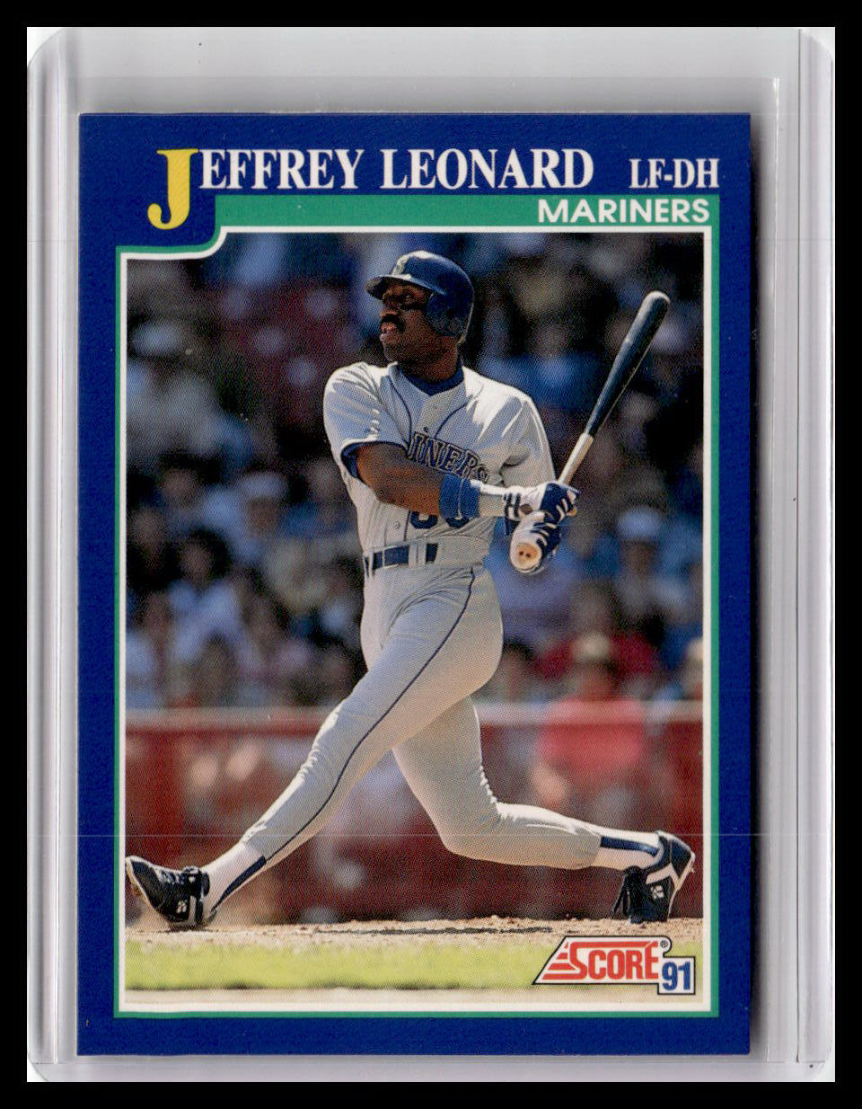 1991 Score Jeffrey Leonard Blue Border #44