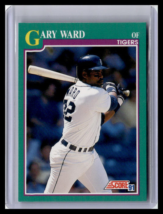 1991 Score Gary Ward Teal Border #637