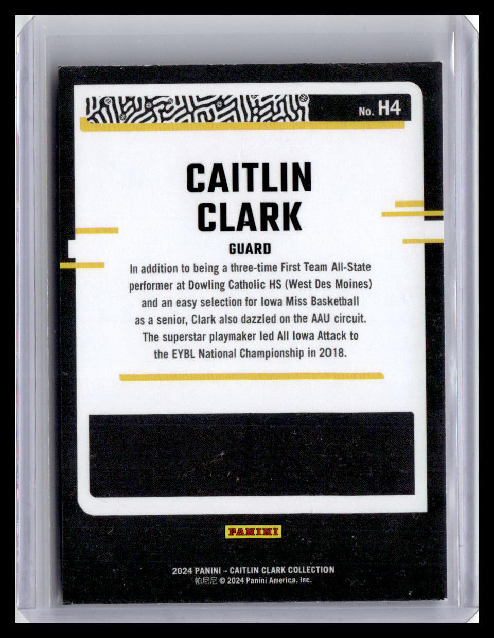 2024 Donruss Caitlin Clark Collection - Caitlin Clark Highlights #H4