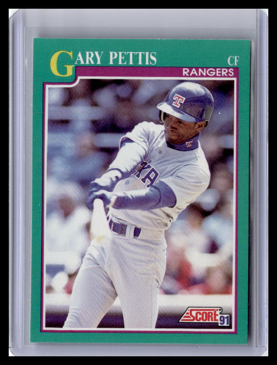 1991 Score Gary Pettis Teal Border #182