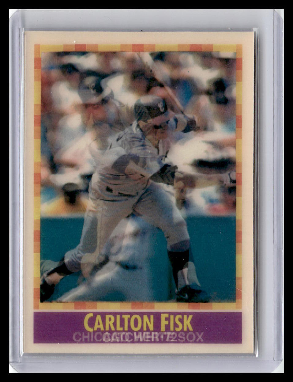 1990 Sportflics Carlton Fisk #204 Chicago White Sox