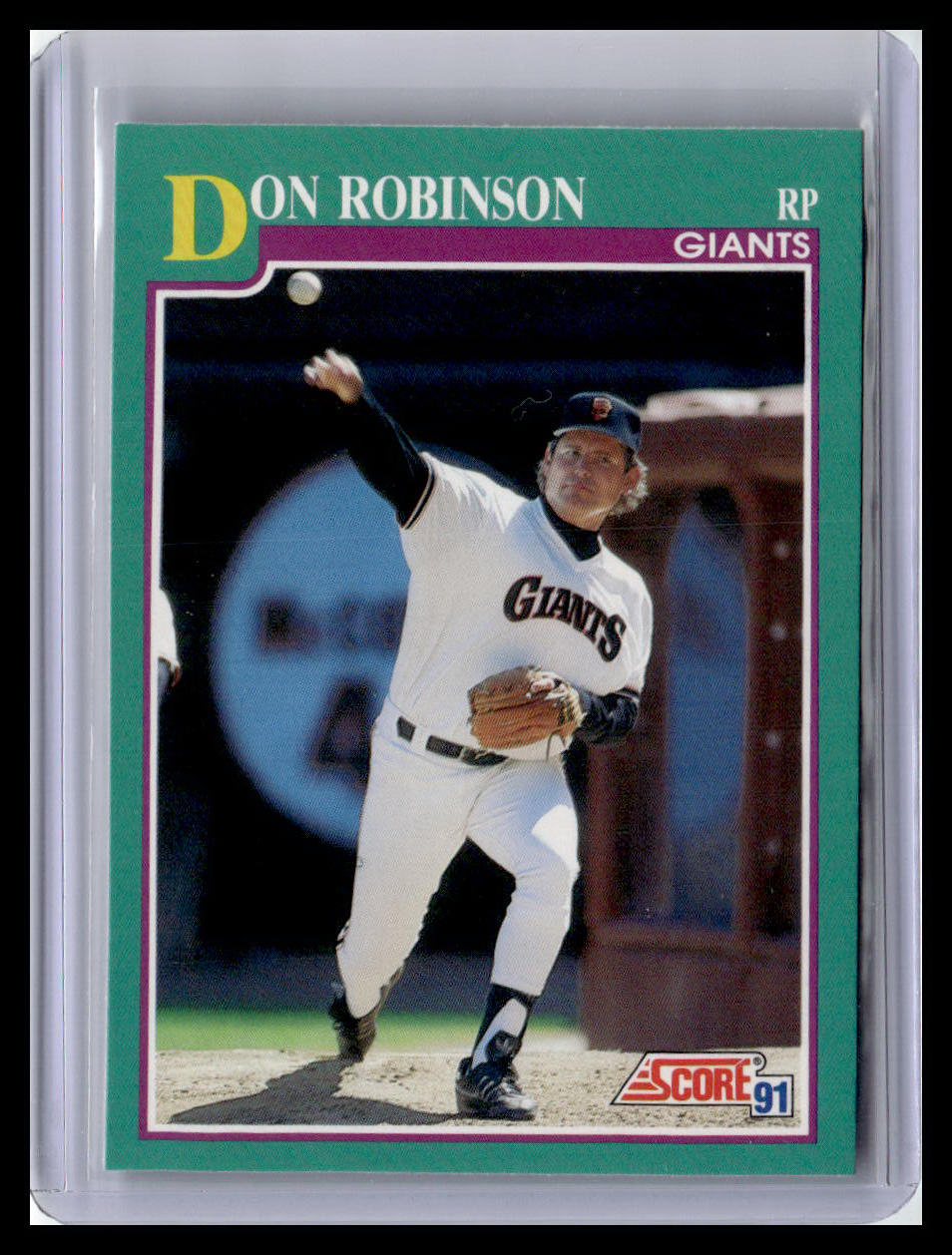 1991 Score Don Robinson Teal Border #639