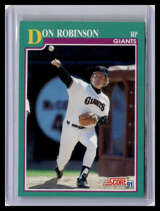 1991 Score Don Robinson Teal Border #639