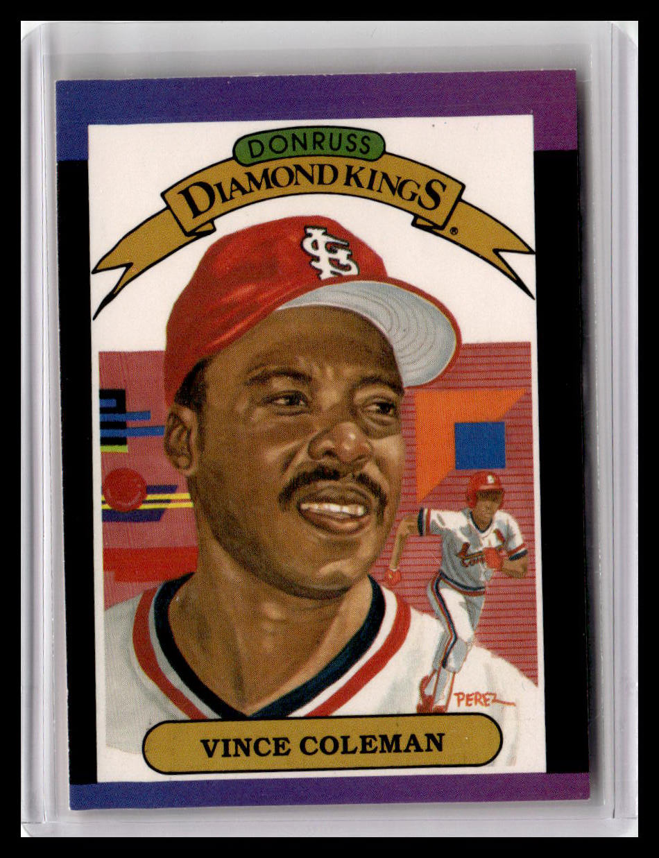 1989 Donruss Vince Coleman Diamond Kings #19