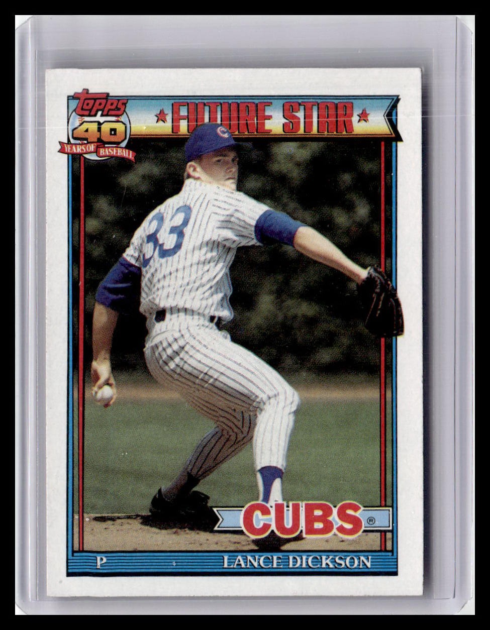1991 Topps Lance Dickson Future Star #114