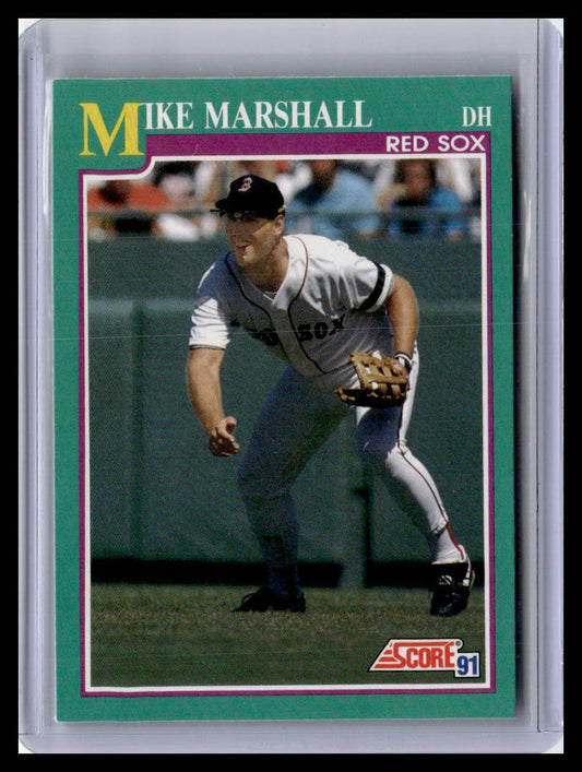 1991 Score Mike Marshall Teal Border #617