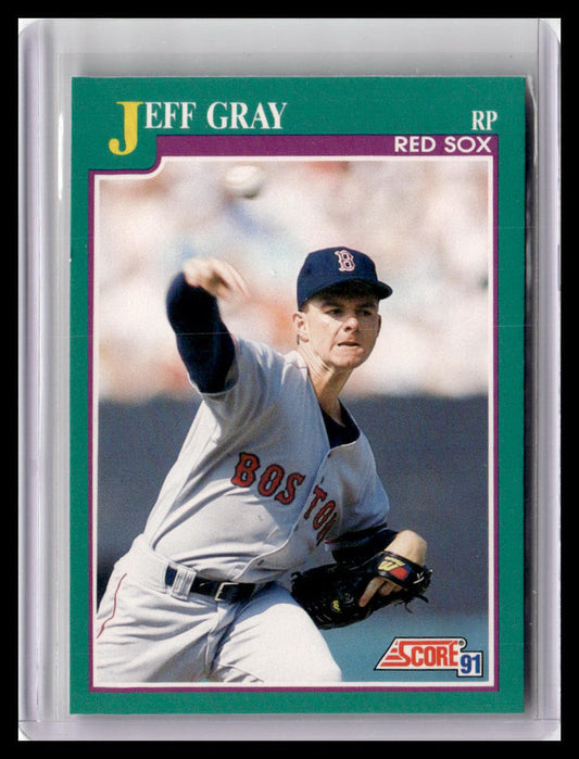 1991 Score Jeff Gray Teal Border #586