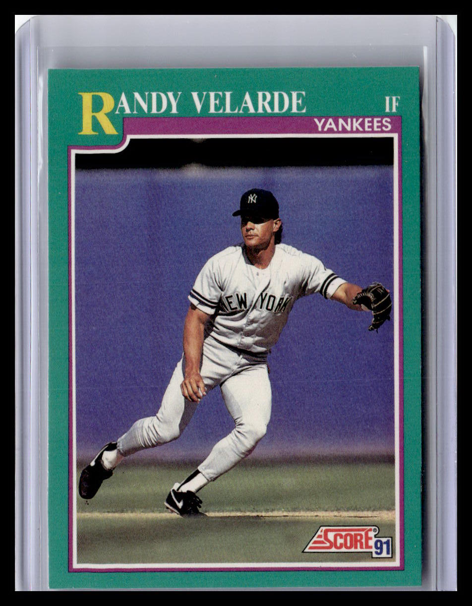 1991 Score Randy Velarde Teal Border #134