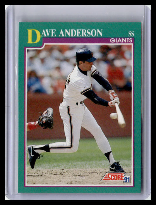 1991 Score Dave Anderson Teal Border #641