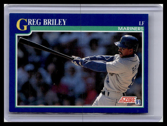 1991 Score Greg Briley Blue Border #494
